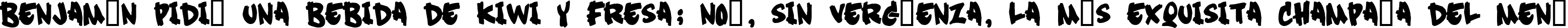 Пример написания шрифтом Soft Sugar [plain] текста на испанском