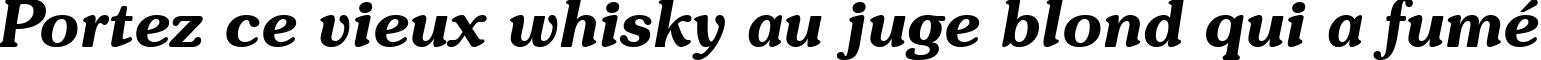 Пример написания шрифтом Souvenir Demi Italic BT текста на французском
