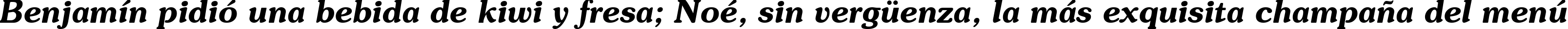 Пример написания шрифтом Souvenir Demi Italic BT текста на испанском
