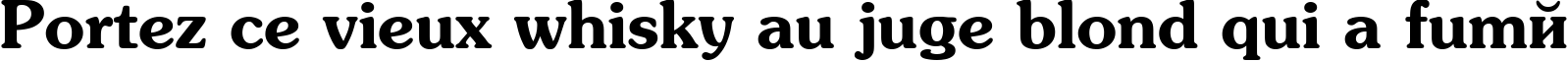 Пример написания шрифтом Souvienne Bold текста на французском