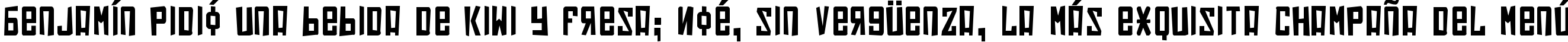 Пример написания шрифтом Soviet Punk текста на испанском