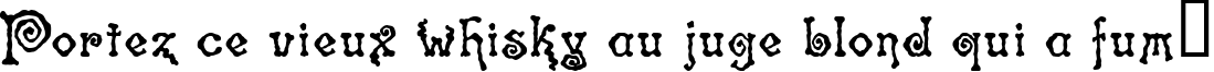 Пример написания шрифтом Spinstee текста на французском