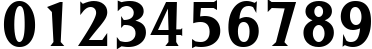 Пример написания цифр шрифтом Sprocket BT