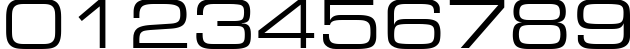 Пример написания цифр шрифтом Square 721 Extended BT