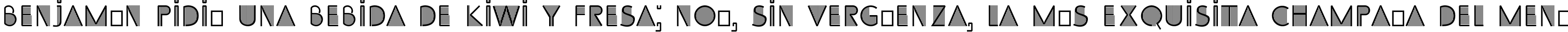 Пример написания шрифтом SS_Adec2.0_initials текста на испанском