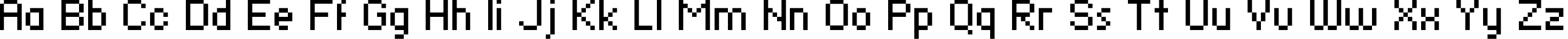 Пример написания английского алфавита шрифтом standard 07_55