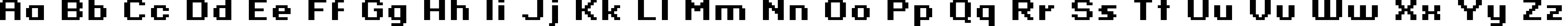 Пример написания английского алфавита шрифтом standard 07_64