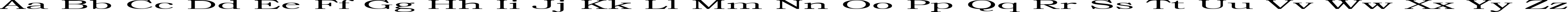 Пример написания английского алфавита шрифтом Steamroller