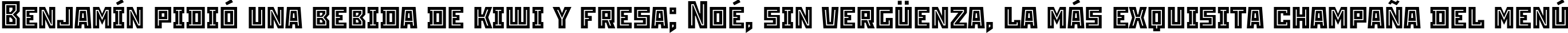 Пример написания шрифтом StenbergInlineITC текста на испанском