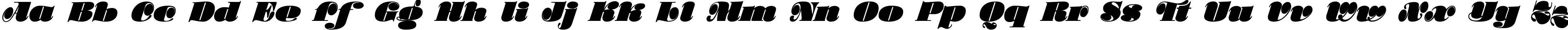 Пример написания английского алфавита шрифтом Stilla