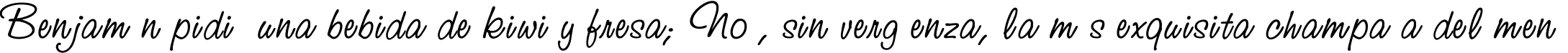 Пример написания шрифтом StudioScriptC текста на испанском