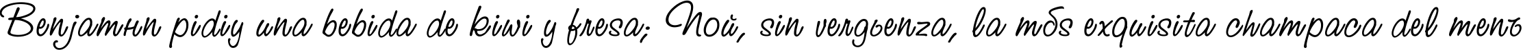 Пример написания шрифтом StudioScriptCTT текста на испанском