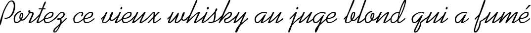 Пример написания шрифтом Swenson текста на французском