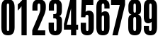 Пример написания цифр шрифтом Swiss 924 BT