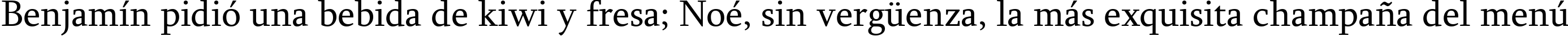 Пример написания шрифтом SylfaenARM текста на испанском