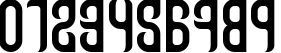 Пример написания цифр шрифтом Talismanica