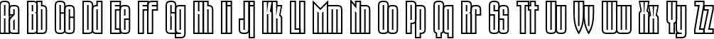 Пример написания английского алфавита шрифтом TauernC