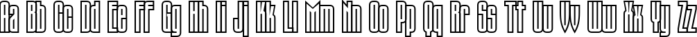 Пример написания английского алфавита шрифтом TauernCTT