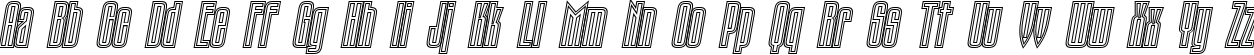 Пример написания английского алфавита шрифтом TauernEC Italic
