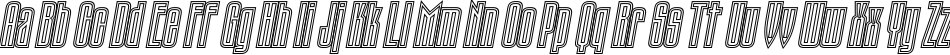 Пример написания английского алфавита шрифтом TauernECTT Italic