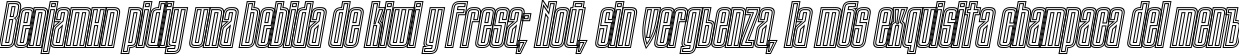 Пример написания шрифтом TauernECTT Italic текста на испанском