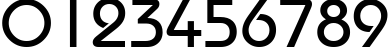 Пример написания цифр шрифтом Taurus