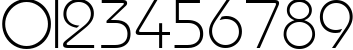 Пример написания цифр шрифтом TaurusLight Normal