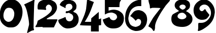 Пример написания цифр шрифтом TC-29-113