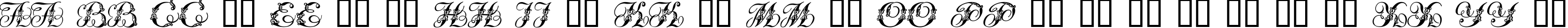 Пример написания английского алфавита шрифтом Tchekhonin2