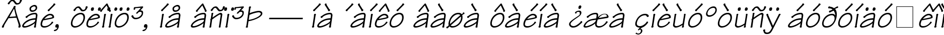 Пример написания шрифтом Technical Italic текста на украинском