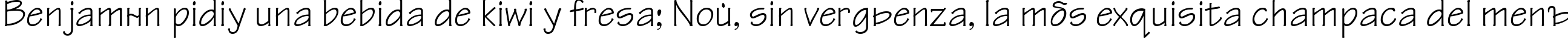 Пример написания шрифтом TechnicalDi текста на испанском