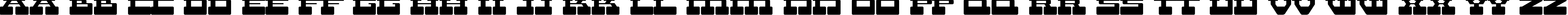 Пример написания английского алфавита шрифтом Terra  X