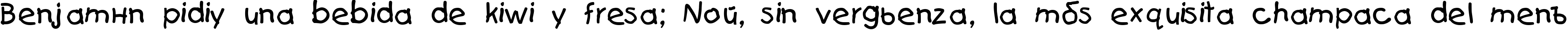 Пример написания шрифтом Teslic`sDocument текста на испанском