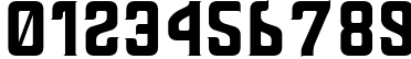 Пример написания цифр шрифтом Thailandesa
