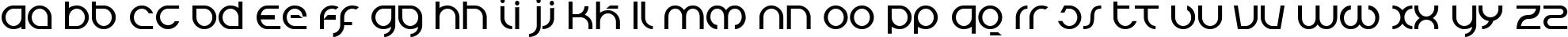 Пример написания английского алфавита шрифтом Tierra Blanca