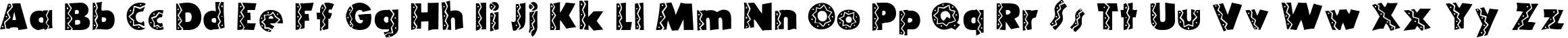 Пример написания английского алфавита шрифтом Tijuana Medium