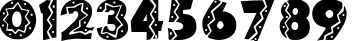 Пример написания цифр шрифтом Tijuana Medium