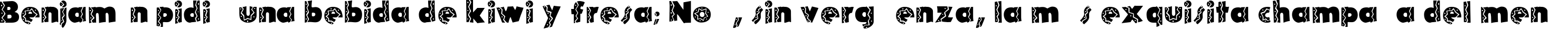 Пример написания шрифтом Tijuana Medium текста на испанском