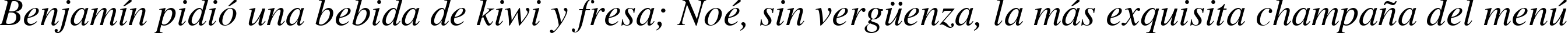 Пример написания шрифтом Times Italic текста на испанском