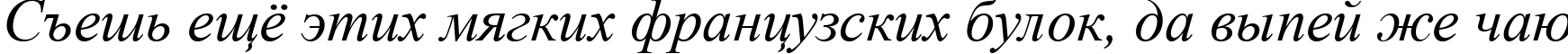 Пример написания шрифтом Times New Roman Italic текста на русском