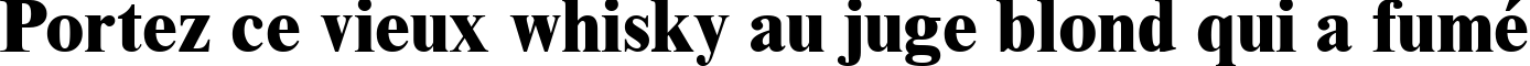 Пример написания шрифтом Times New Roman MT Extra Bold текста на французском