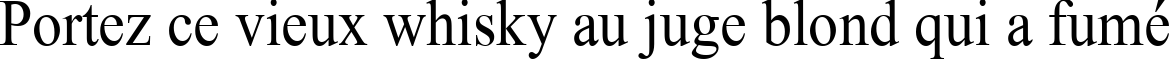 Пример написания шрифтом Times New Roman90n текста на французском