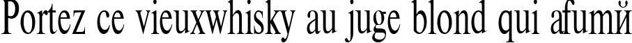Пример написания шрифтом TimesET 75 текста на французском
