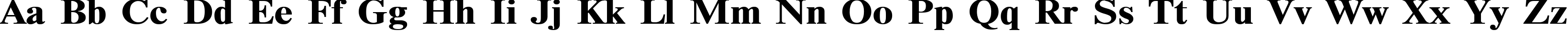 Пример написания английского алфавита шрифтом TimesET120b
