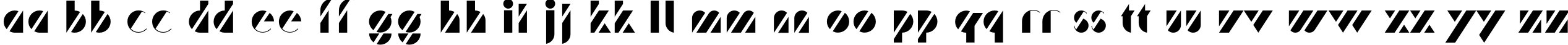 Пример написания английского алфавита шрифтом Trafaret