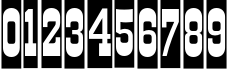 Пример написания цифр шрифтом TraktirCameo