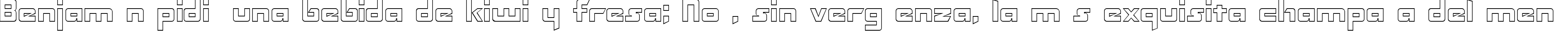 Пример написания шрифтом Transformers Hollow  Normal текста на испанском