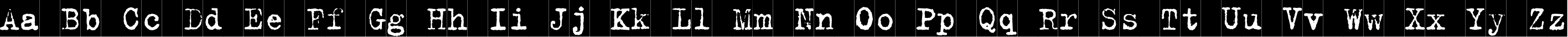 Пример написания английского алфавита шрифтом TrixieCyr-Cameo