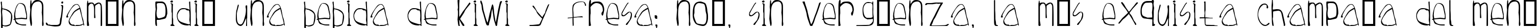 Пример написания шрифтом Tuesday текста на испанском