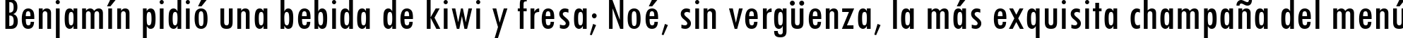 Пример написания шрифтом Tw Cen MT Condensed текста на испанском